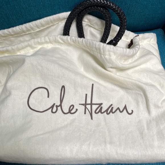 Cole Haan Vintage Baguette Black Leather Shoulder Bag - Picture 8 of 9